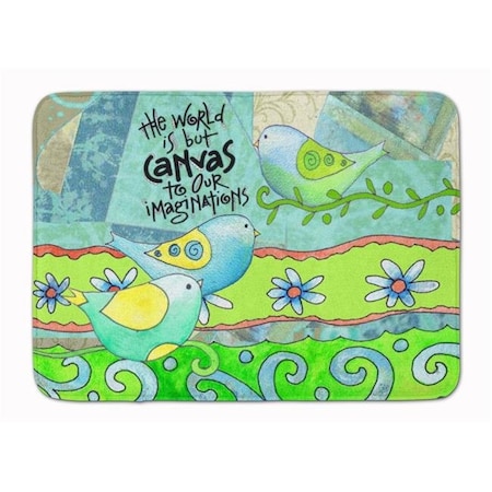 Carolines Treasures Carolines Treasures PJC1098RUG The World is Canvas to Our Imagination Machine Washable Memory Foam Mat PJC1098RUG